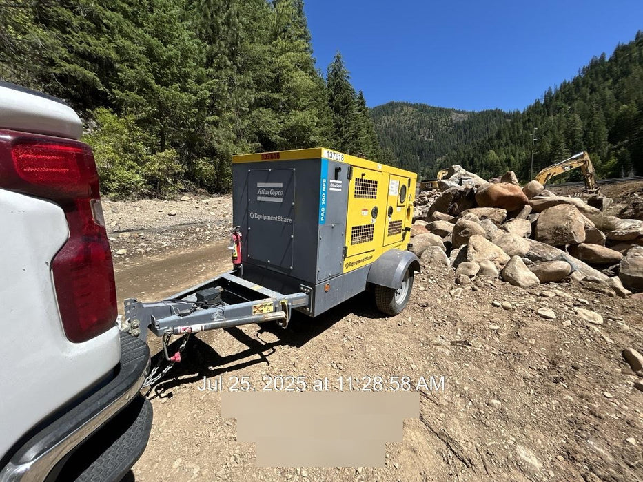 2021 ATLAS COPCO PAS 100 HF CS Enclosed