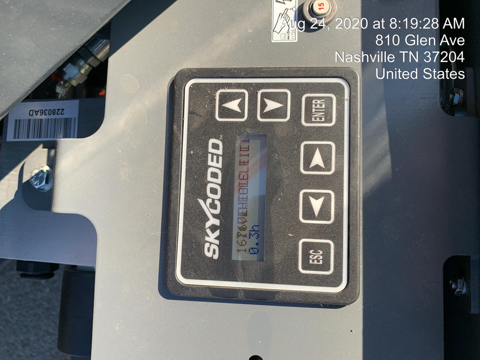 2020 Skyjack SJIII-3226 Solid NM Tires, Half height spring hinged entry gate, Dual Beacons