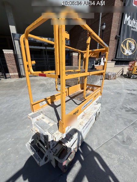 Custom Equipment HB-1430 <ul>
 <li>Hy-Brid Scissor Lift</li>
  <li>Platform capacity up to 670 lbs.</li>
  <li>Working height up to 20 ft</li>
  <li>Weighs under 1,700 lbs.</li>
  <li>Non-marking wheels </li>
</ul>