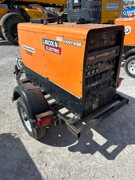 2021 Lincoln Electric Vantage 322 Vantage 322 Ready Pak 3 w/ Decals, ORANGE (includes trailer, cable rack, fender light kit) NO Telematics