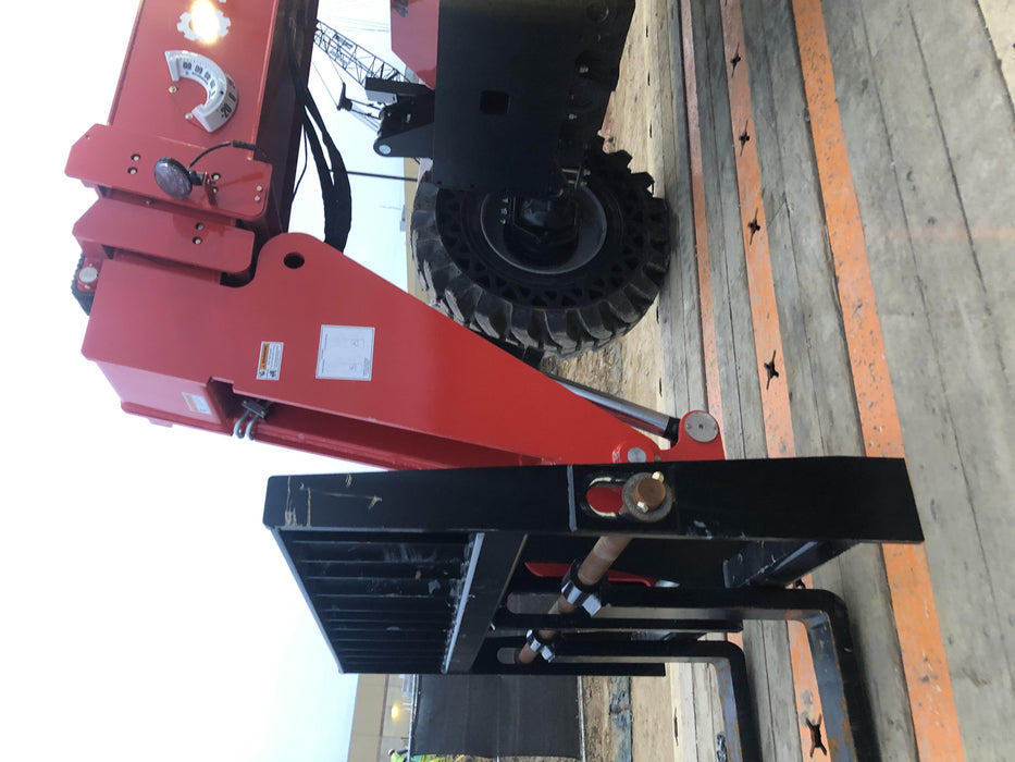 2020 Manitou MTA8044 74hp T4F, Open ROPS, Cab and Boom LED work lights, Auxiliary Hydraulics, Solid Tires, Amber strobe, Lift Hook w/66" Carriage, 60" Forks