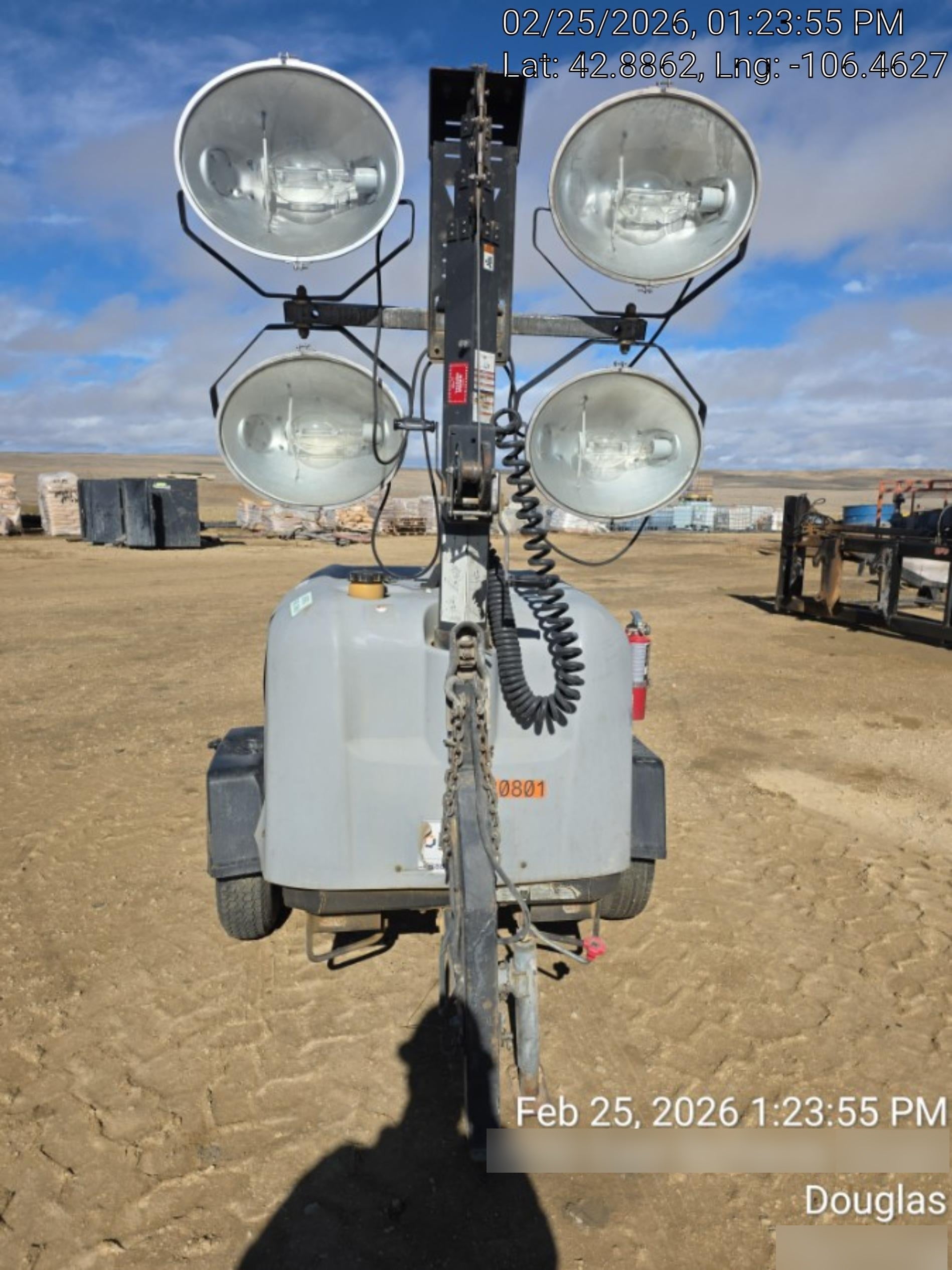 2018 Wacker Neuson LTV6L-MH Wacker Neuson LTV6L Mobile Light Tower w/Fuel Level Sensor Installed