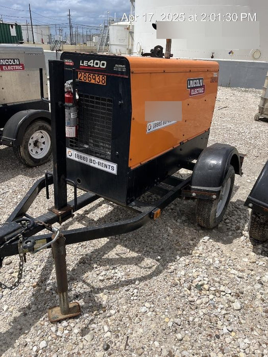 2022 Lincoln Electric LE400 Kubota V1505, Trlr, Cable Rack, Light Kit, ES Decals, T3