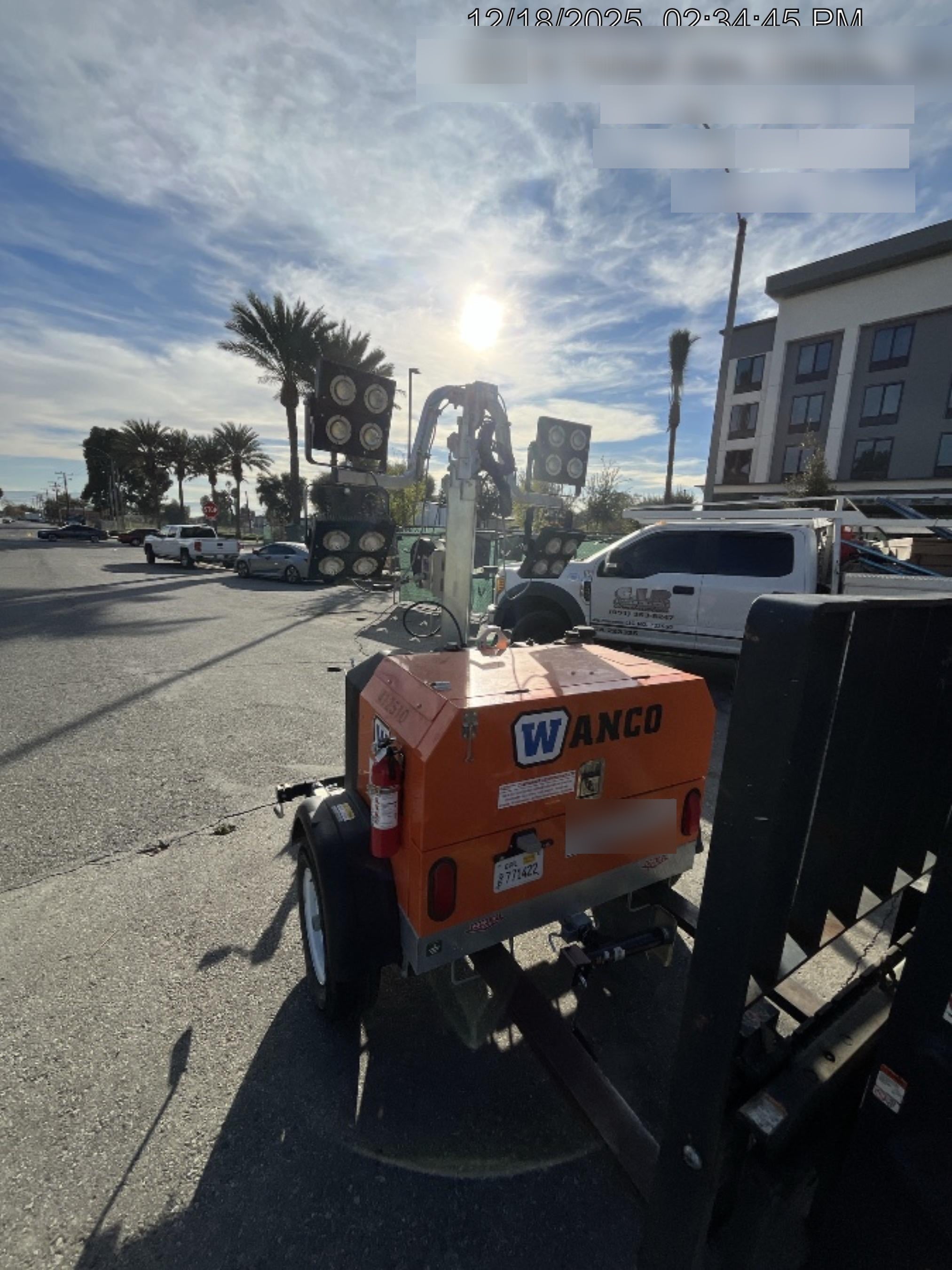 2024 Wanco WLTT-4MM4K Diesel, Deep Sea Controller, Shore Power Plug, Auto Start, (4) 350W LED Floodlights, 4kW Generator, 60 Gal Fuel Tank, 2" Ball, T3