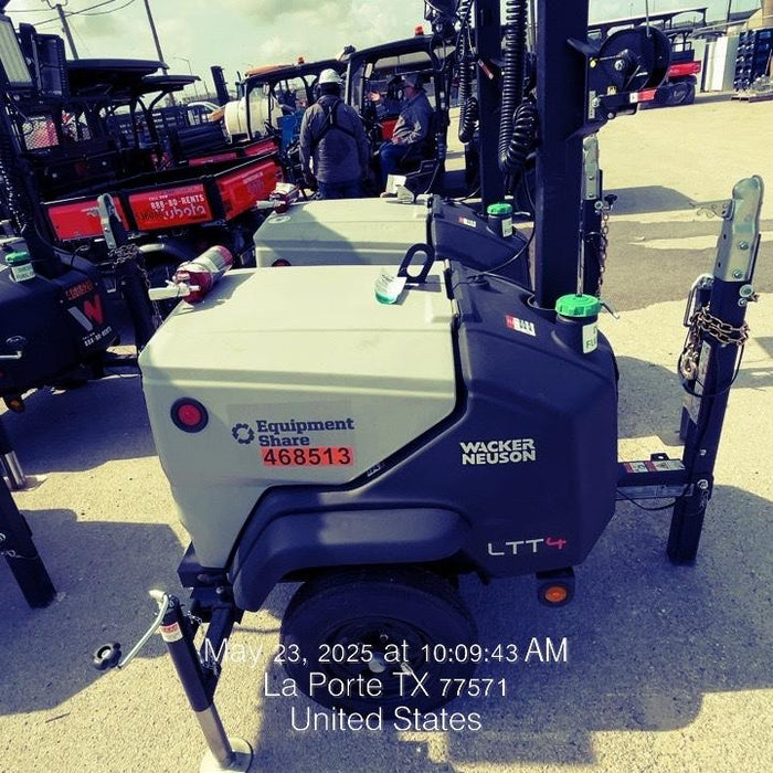 2024 Wacker Neuson LTT4 Diesel, Kohler KDW702, Deep Sea Controller, Auto Start, LED 320W, Bypass Outlet, T3