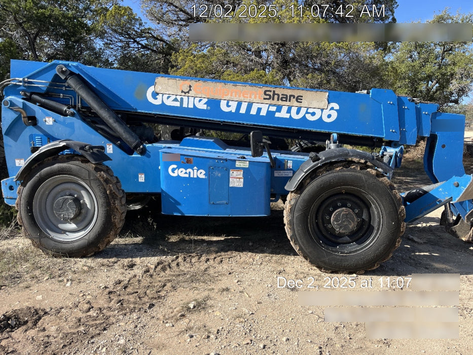 2018 Genie GTH-1056 GTH-1056 w/Open ROPS, FF Tires, Work Lights, 60" carriage/forks, cab mesh, beacon