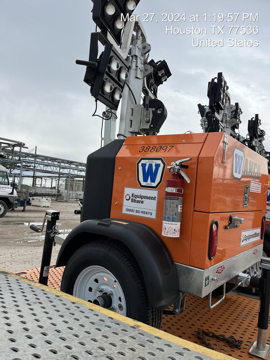 2024 Wanco WLTT-4MM4K Diesel, Deep Sea Controller, Shore Power Plug, Auto Start, (4) 350W LED Floodlights, 4kW Generator, 60 Gal Fuel Tank, 2" Ball, T3