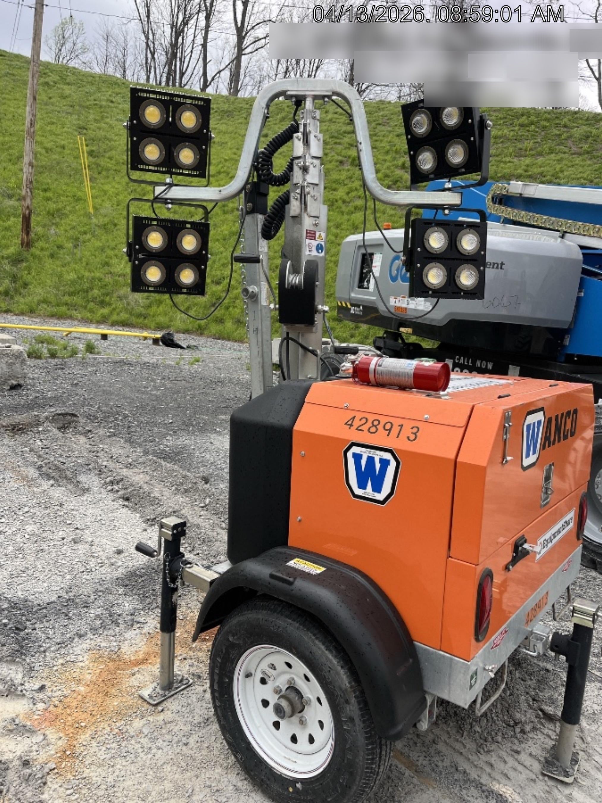 2024 Wanco WLTT-4MM4K Diesel, Deep Sea Controller, Shore Power Plug, Auto Start, (4) 350W LED Floodlights, 4kW Generator, 60 Gal Fuel Tank, 2" Ball, T3
