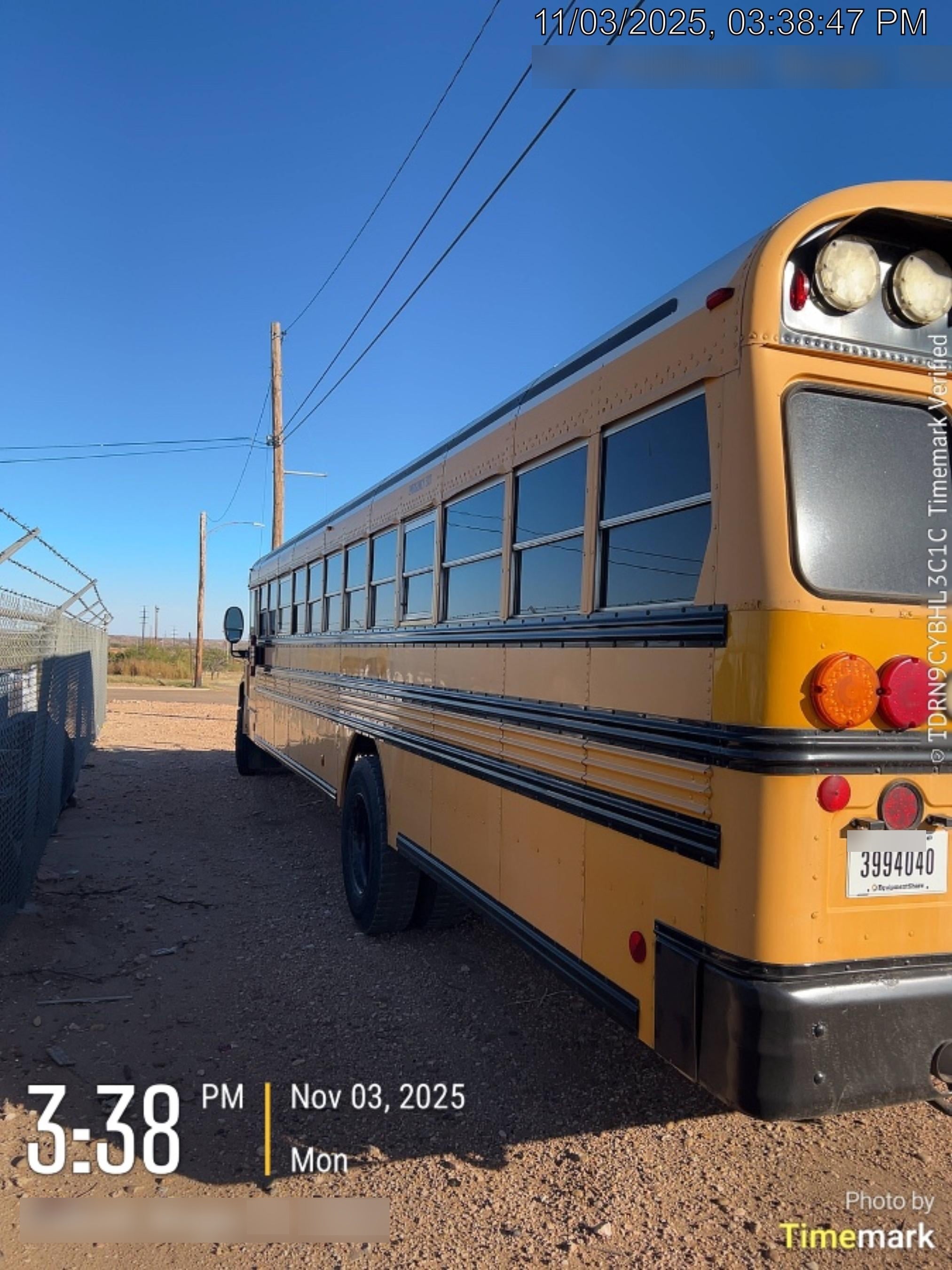 2012 BLUE BIRD 72 Passenger Bus