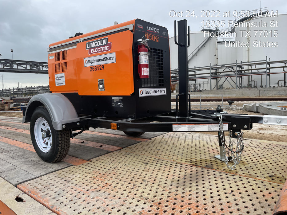 2022 Lincoln Electric LE400 Kubota V1505, Trlr, Cable Rack, Light Kit, ES Decals, T3