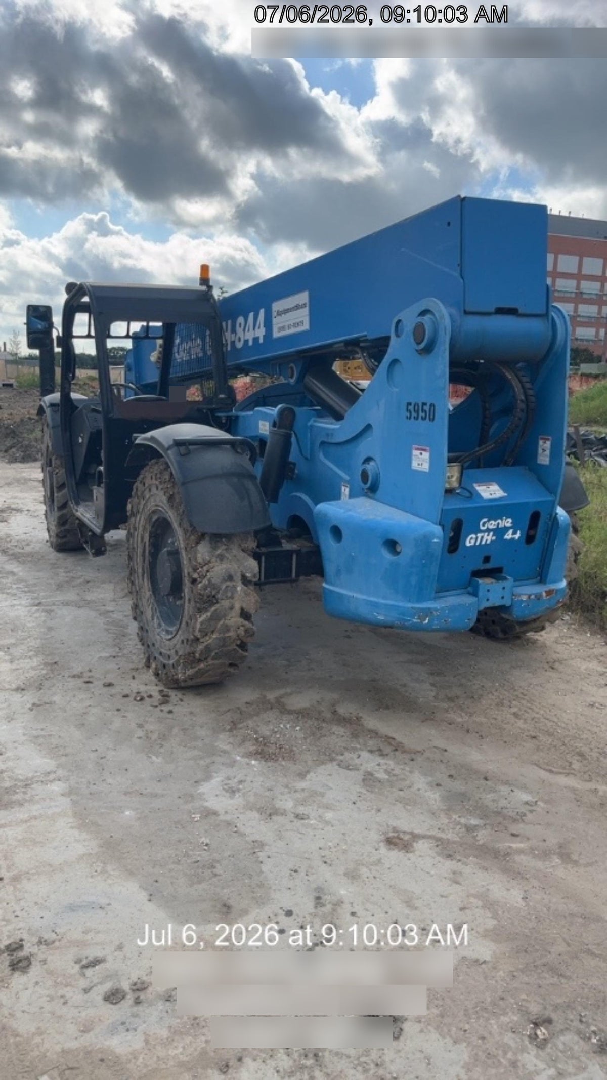 2017 Genie GTH-844 Genie GTH-844, Solid Tires, 60" carriage/forks, Open ROPS, Work Lights