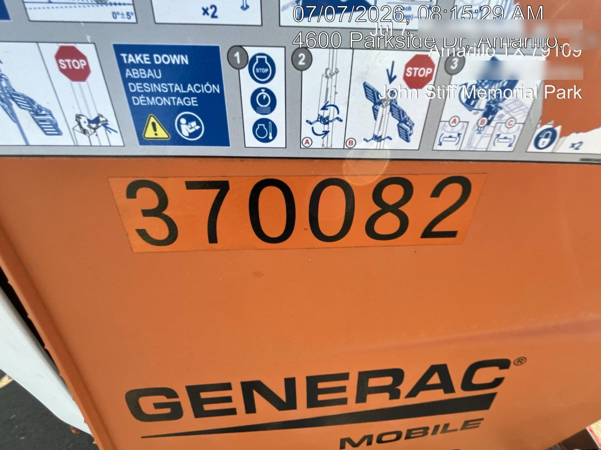 2023 Generac MLT2 Diesel, Flex Switch 120V Input, Powerzone Controller, 
(4) 320W LED Lights, 4kW Generator, 39.9 Gal Fuel Tank, 2" Ball, T3