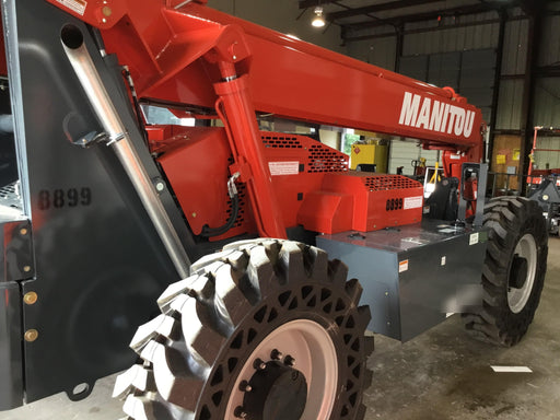 2018 Manitou MTA10055 Manitou MTA 10055 (open ROPS) w/Cab/Heat/AC, Work Lights/Strobe, Aux Hyd, Solid Tires, Lift Hook, 66" Carriage, 60" Forks
