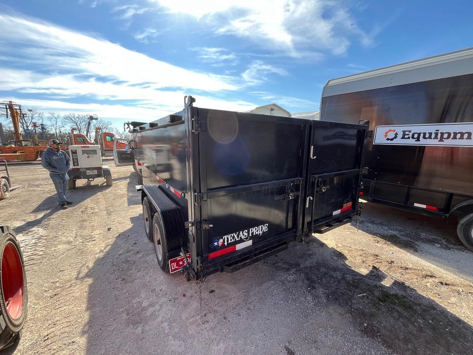 2024 TEXAS PRIDE TRAILERS 14'L x 7'W 5 Cu Yd Trunnion Hydraulic Dump