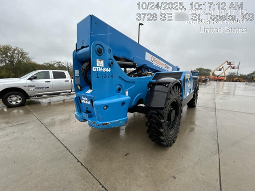 2018 Genie GTH-844 GTH-844 w/Open ROPS, Solid Tires, beacon/work lights, 60" carriage/forks
