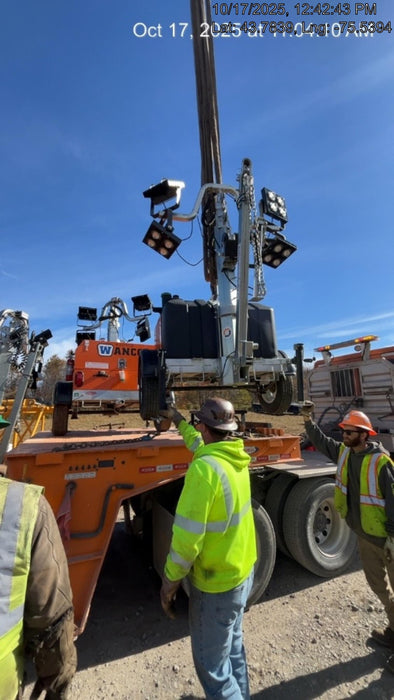 2024 Wanco WLTT-4MM4K Diesel, Deep Sea Controller, Shore Power Plug, Auto Start, (4) 350W LED Floodlights, 4kW Generator, 60 Gal Fuel Tank, 2" Ball, T3