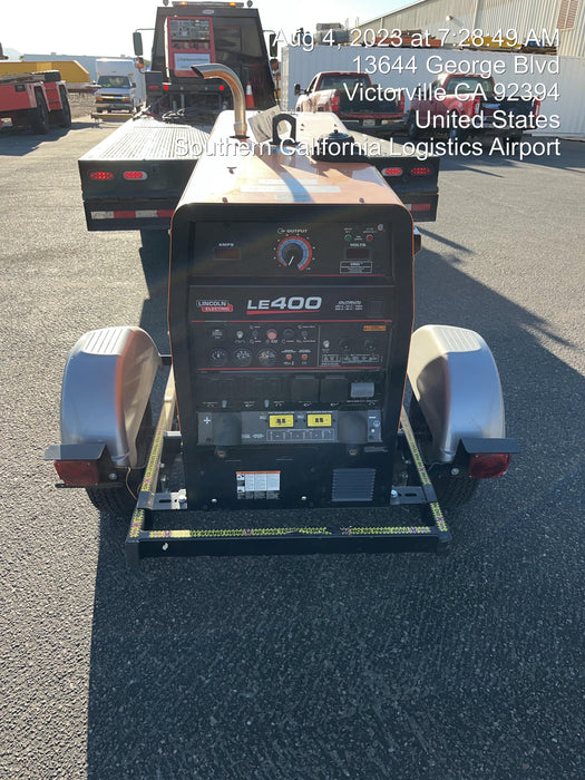 2022 Lincoln Electric LE400 Kubota V1505, Trlr, Cable Rack, Light Kit, ES Decals, T3