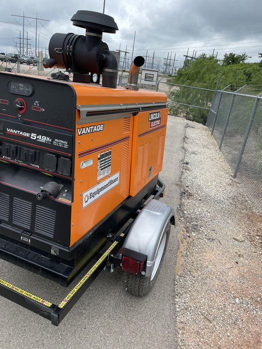 2022 Lincoln Electric Vantage 549X Crosslink Technology, Trailer Mounted, ES Decals, T3