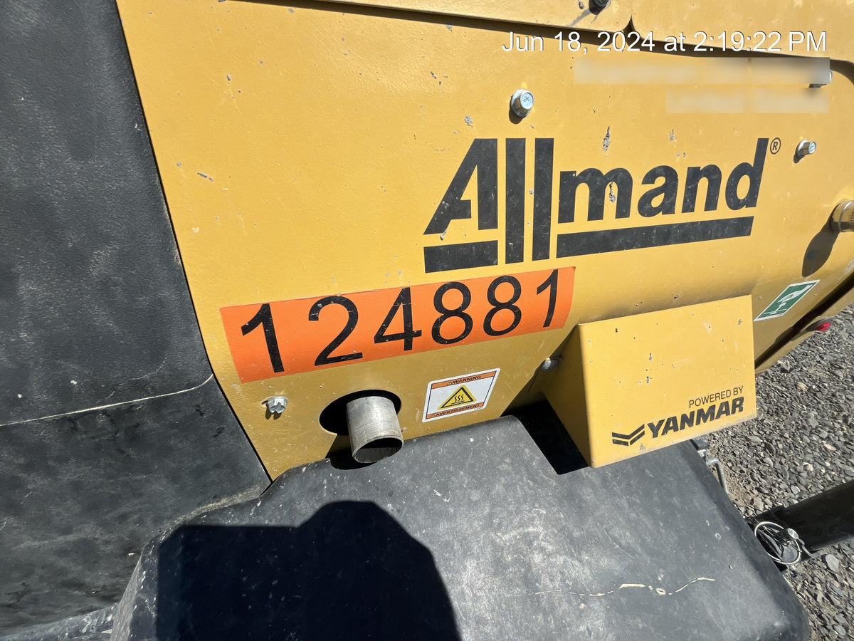 Allmand NLV3GR (4) LED Light Fixture 350W, 23' Vertical Mast, 3kW Prime, Towable, Deep Sea L401, Leveling Jacks, Yanmar T4F 5.8hp