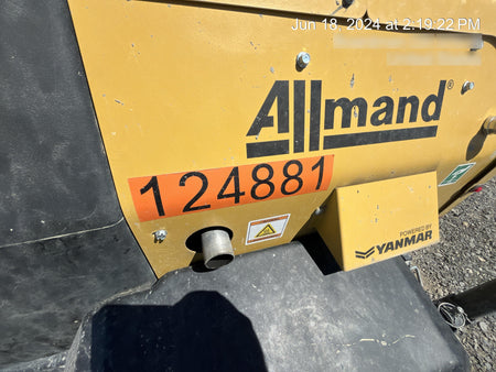 Allmand NLV3GR (4) LED Light Fixture 350W, 23' Vertical Mast, 3kW Prime, Towable, Deep Sea L401, Leveling Jacks, Yanmar T4F 5.8hp