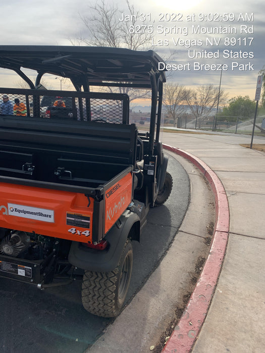2022 Kubota RTV-X1140W-H Plastic Canopy, Windshield Acrylic Clear, LED Strobe Light, Wire Harness Kit, Back up Alarm