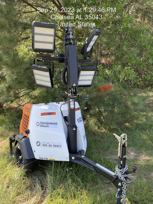 2023 Generac MLT2 Diesel, Flex Switch 120V Input, Powerzone Controller, (4) 320W LED Lights, 4kW Generator, 39.9 Gal Fuel Tank, 2" Ball, T3