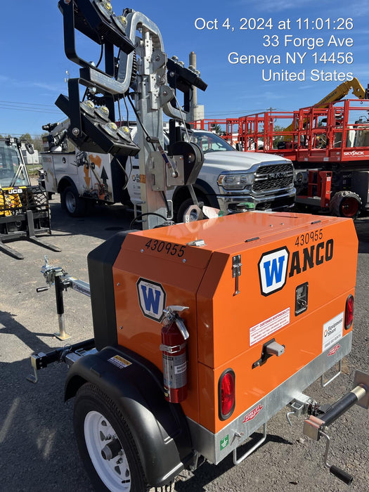 2024 Wanco WLTT-4MM4K Diesel, Deep Sea Controller, Shore Power Plug, Auto Start, (4) 350W LED Floodlights, 4kW Generator, 60 Gal Fuel Tank, 2" Ball, T3