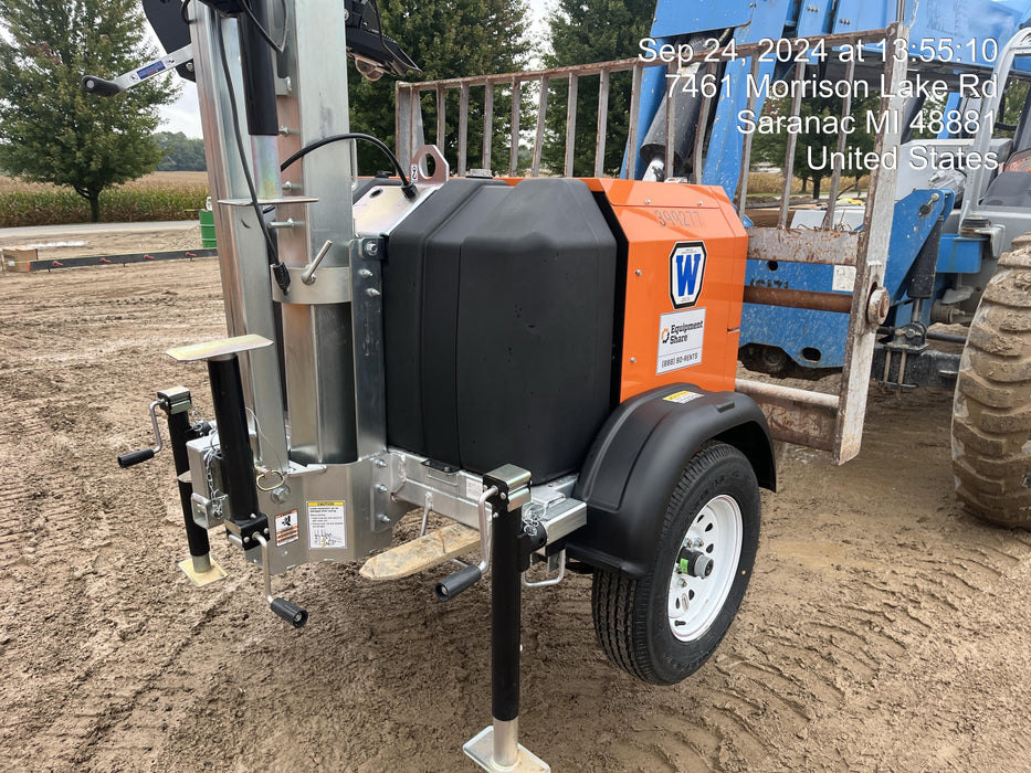 2024 Wanco WLTT-4MM4K Diesel, Deep Sea Controller, Shore Power Plug, Auto Start, (4) 350W LED Floodlights, 4kW Generator, 60 Gal Fuel Tank, 2" Ball, T3