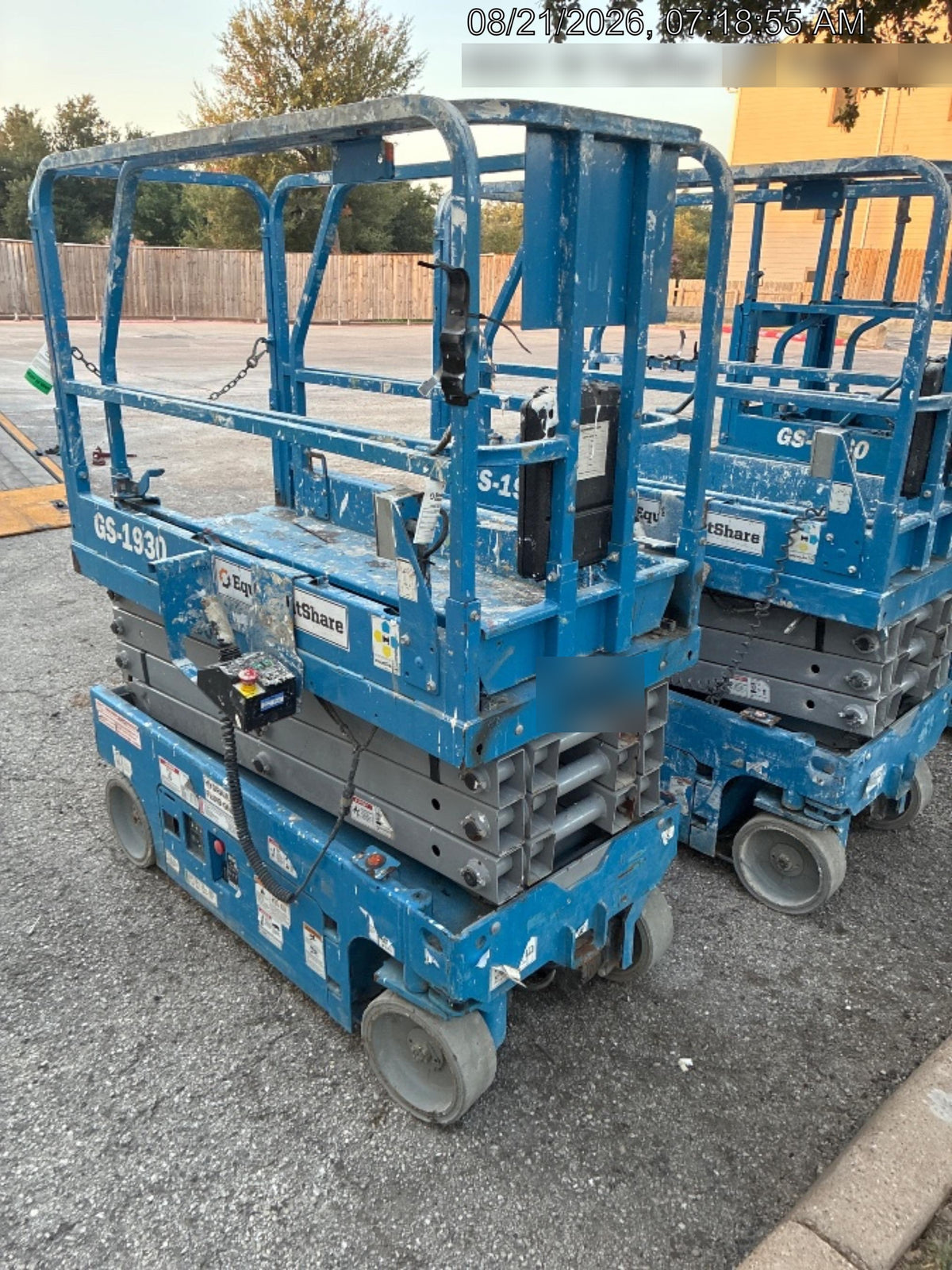 2019 Genie GS-1930 Fixed Rails with Chain Entry