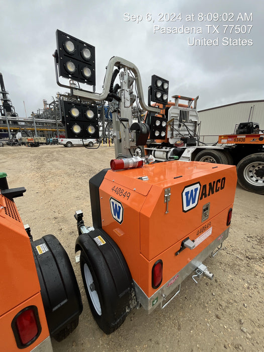 2024 Wanco WLTT-4MM4K Diesel, Deep Sea Controller, Shore Power Plug, Auto Start, (4) 350W LED Floodlights, 4kW Generator, 60 Gal Fuel Tank, 2" Ball, T3