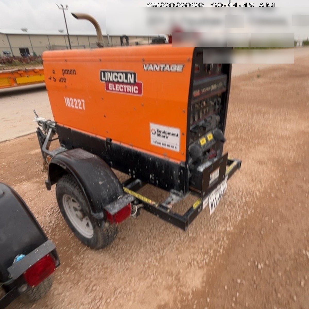 2021 Lincoln Electric Vantage 322 Vantage 322 Ready Pak 3 w/ Decals, ORANGE (includes trailer, cable rack, fender light kit) NO Telematics