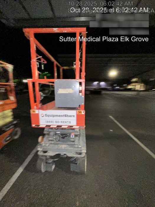 2020 Skyjack SJIII-3219 Solid NM Tires, Half height spring hinged entry gate, Dual Beacons, 800W Inverter