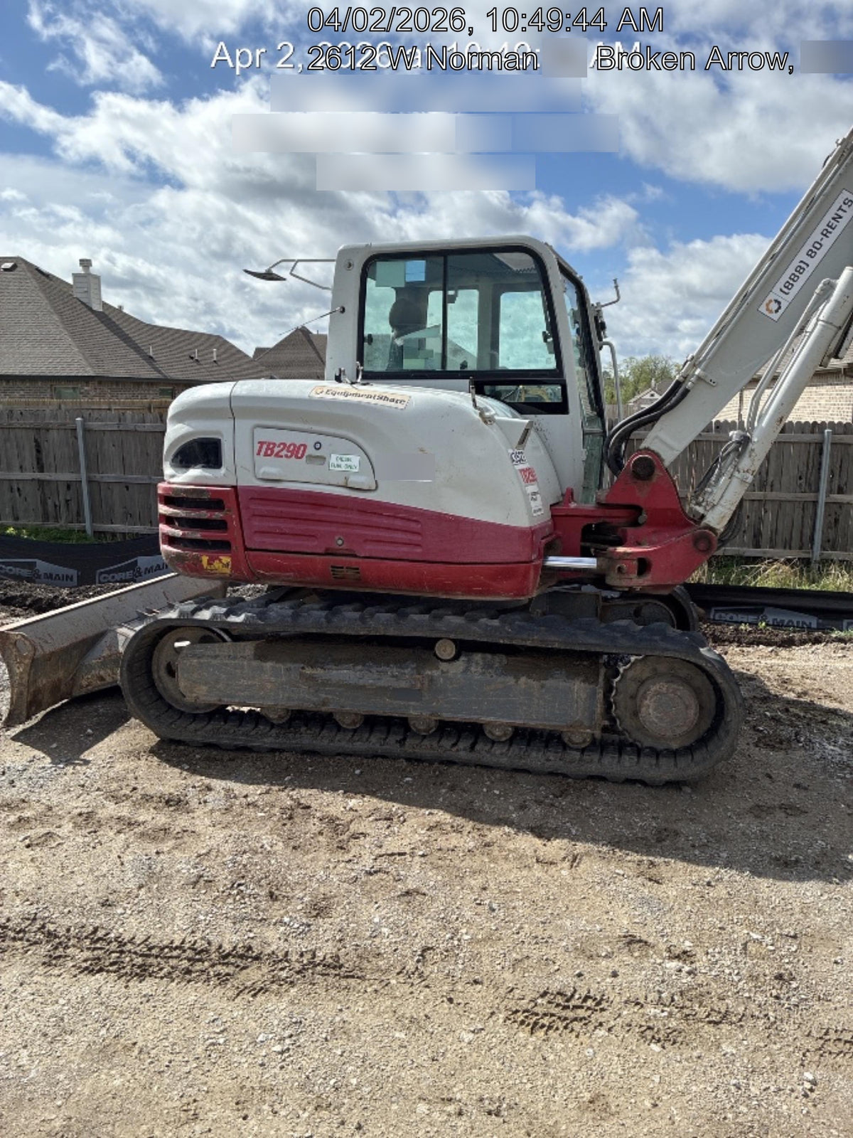 2019 Takeuchi TB290 Cab/Heat/AC Rubber tracks, Dozer blade, Travel alarm, Auxiliary hydraulics w/Manual QC, Hydraulic thumb, 18", 24", and 36" Buckets