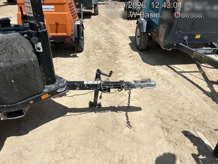 Allmand NLV3GR (4) LED Light Fixture 350W, 23' Vertical Mast, 3kW Prime, Towable, Deep Sea L401, Leveling Jacks, Yanmar T4F 5.8hp