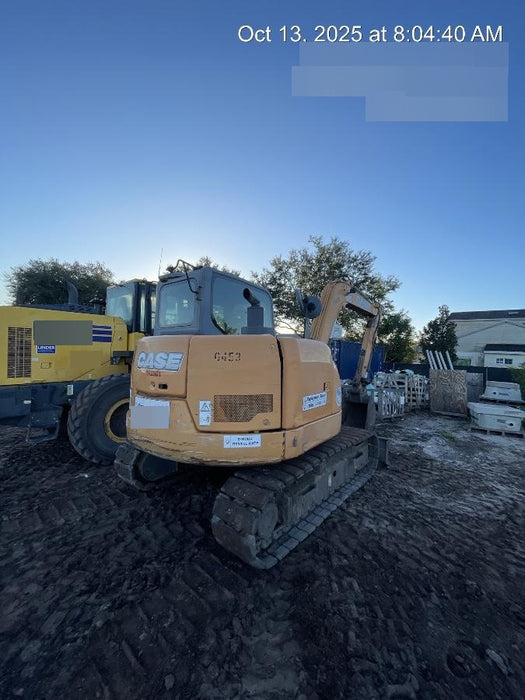 2015 Case CX80C CLOSED CAB, A/C,RUBBER TRACKS PADS,7'-2" ARM,THUMB