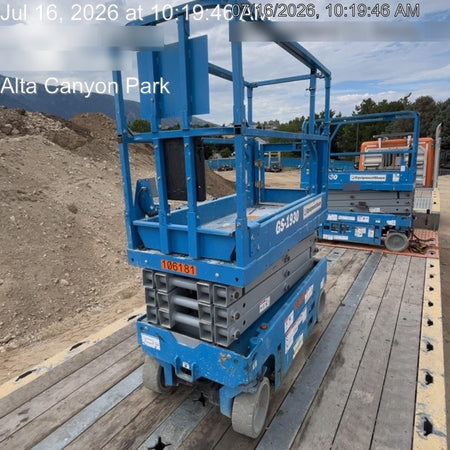 2020 Genie GS-1930 Solid Non Marking Tires, Beacon, Folding rails with half height swing gate, 800W Inverter