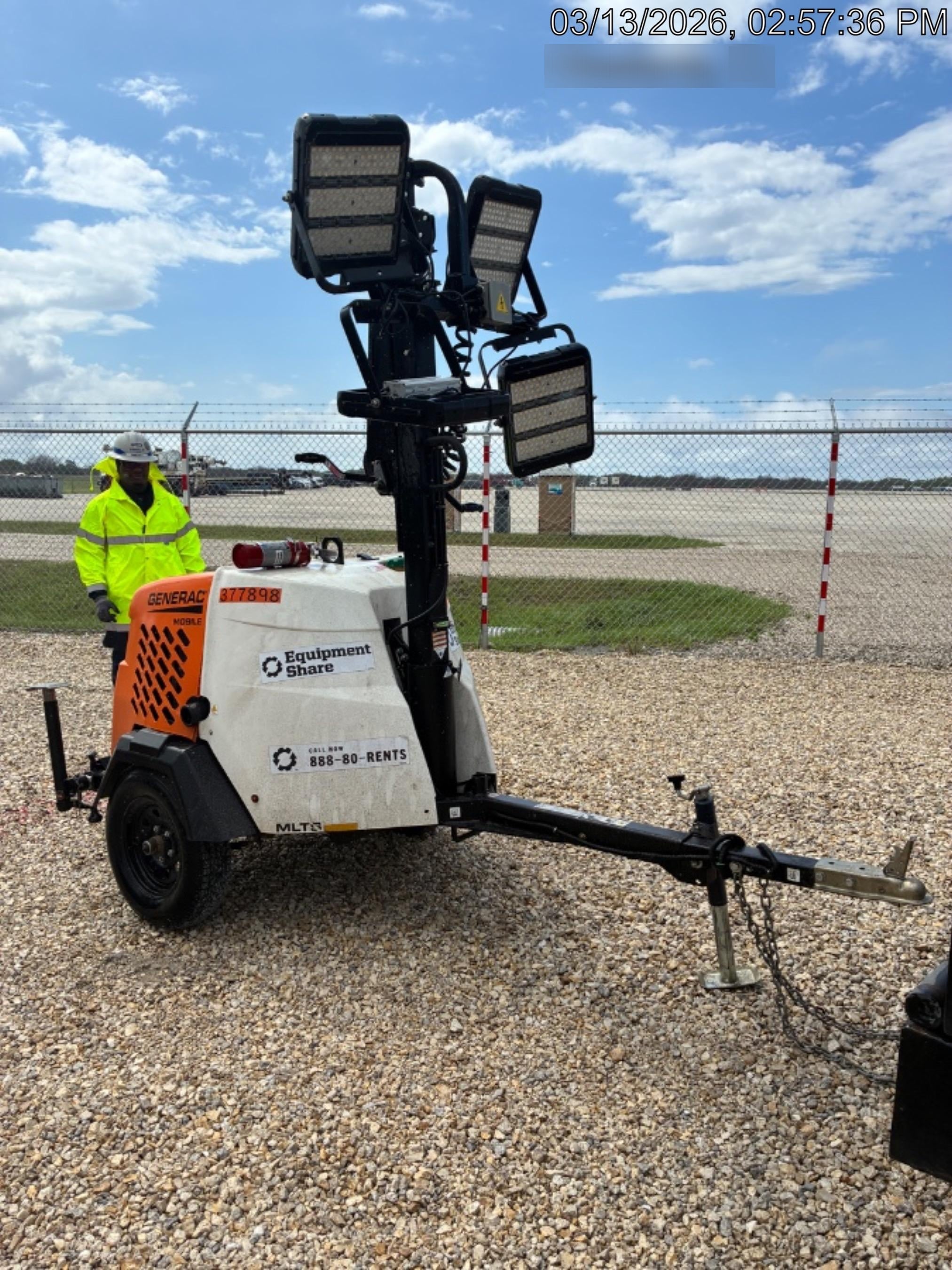 2023 Generac MLT2 Diesel, Flex Switch 120V Input, Powerzone Controller, 
(4) 320W LED Lights, 4kW Generator, 39.9 Gal Fuel Tank, 2" Ball, T3
