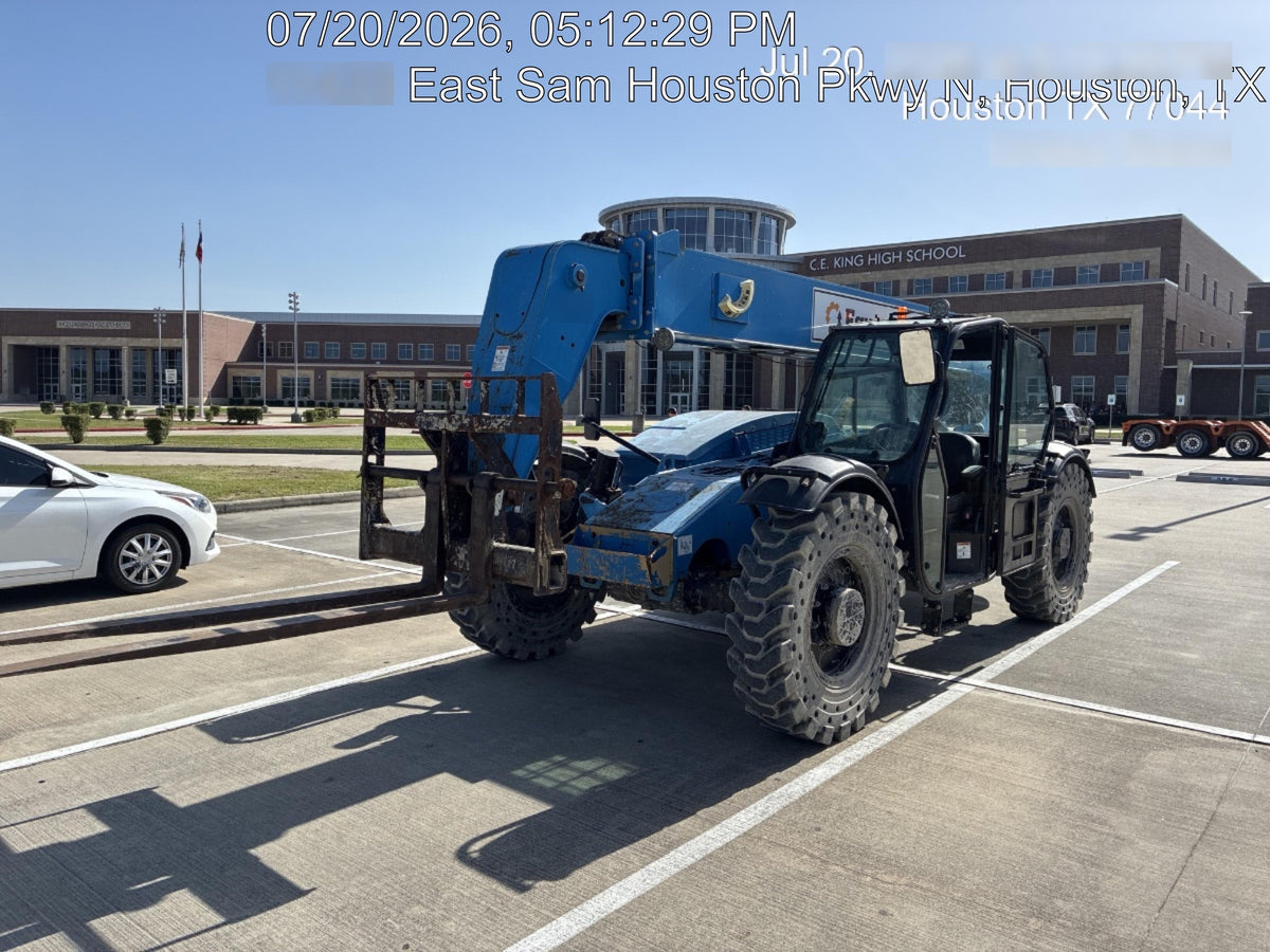 2019 Genie GTH-844 Cab/Heat/AC, Solid RT Tires, LED Work Lights, Beacon 60" QA Carriage, 48" Forks