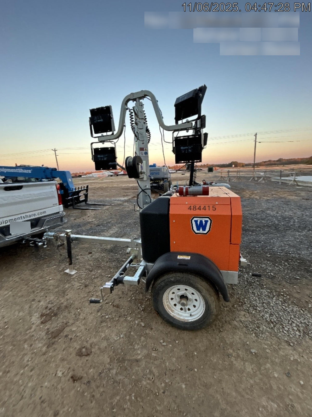 2024 Wanco WLTT-4MM4K Diesel, Mitsubishi L2E, 9.0HP @1800 rpm, Deep Sea Controller, Shore Power Plug, Auto Start, (4) 350W LED Floodlights, 4kW Generator, 60 Gal Fuel Tank, 2" Ball, T3