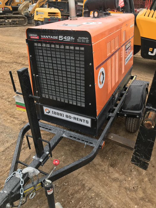 2021 Lincoln Electric Vantage 549X Ready Pak 3, ORANGE (includes trailer, cable rack, fender light kit)