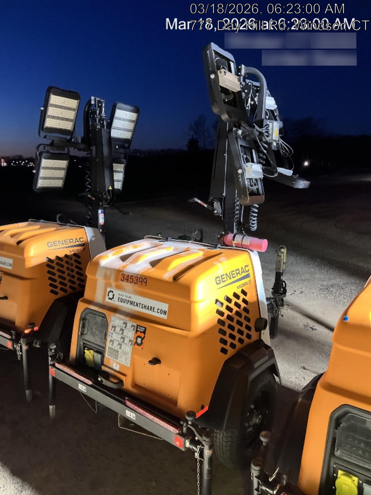 2023 Generac MLT2 Diesel, Flex Switch 120V Input, Powerzone Controller, (4) 320W LED Lights, 4kW Generator, 39.9 Gal Fuel Tank, 2" Ball, T3