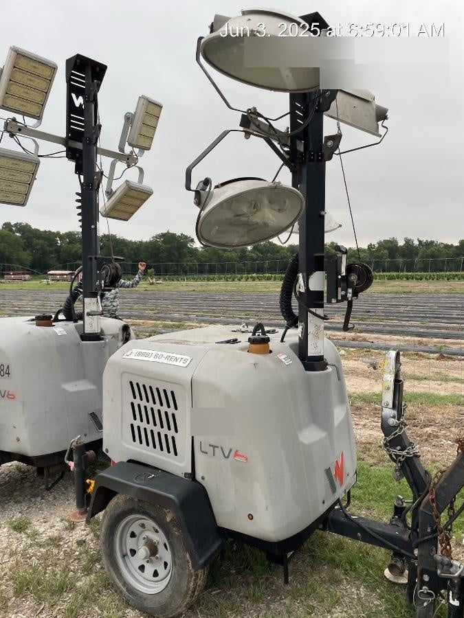 2018 Wacker Neuson LTV6L-MH Wacker Neuson LTV6L Mobile Light Tower w/Fuel Level Sensor Installed
