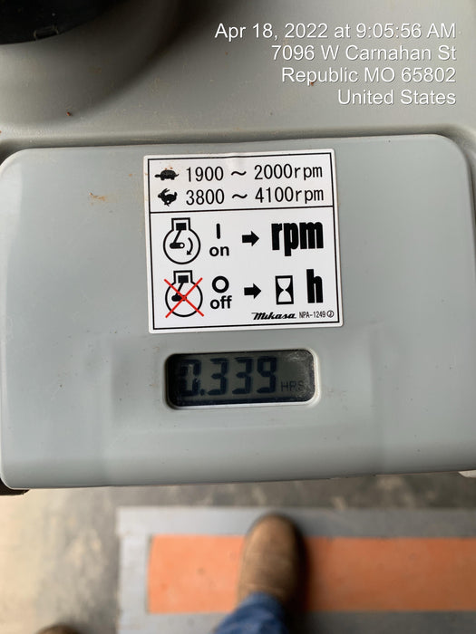 2021 MULTIQUIP MIKASA MTX-70HDR