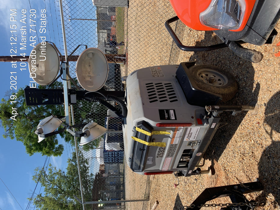 2019 Wacker Neuson LTV6L-MH Mobile Light Tower w/Fuel Level Sensor Installed