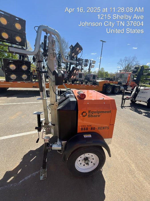 2024 Wanco WLTT-4MM4K Diesel, Mitsubishi L2E, 9.0HP @1800 rpm, Deep Sea Controller, Shore Power Plug, Auto Start, (4) 350W LED Floodlights, 4kW Generator, 60 Gal Fuel Tank, 2" Ball, T3