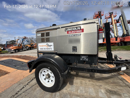 2018 Lincoln Electric Vantage 322 Lincoln Vantage 322 Welder Ready Pak 3 - Vantage 322, Trailer, Fender and light kit, Cable rack