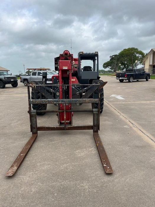 2018 Manitou MTA10055 Manitou MTA 10055 w/Cab/Heat/AC, Work Lights/Strobe, Aux Hyd, Solid Tires, Lift Hook, 66" Carriage, 60" Forks