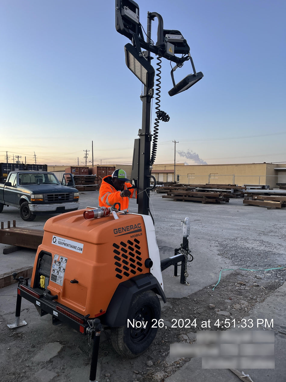 2023 Generac MLT2 Diesel, Flex Switch 120V Input, Powerzone Controller, 
(4) 320W LED Lights, 4kW Generator, 39.9 Gal Fuel Tank, 2" Ball, T3