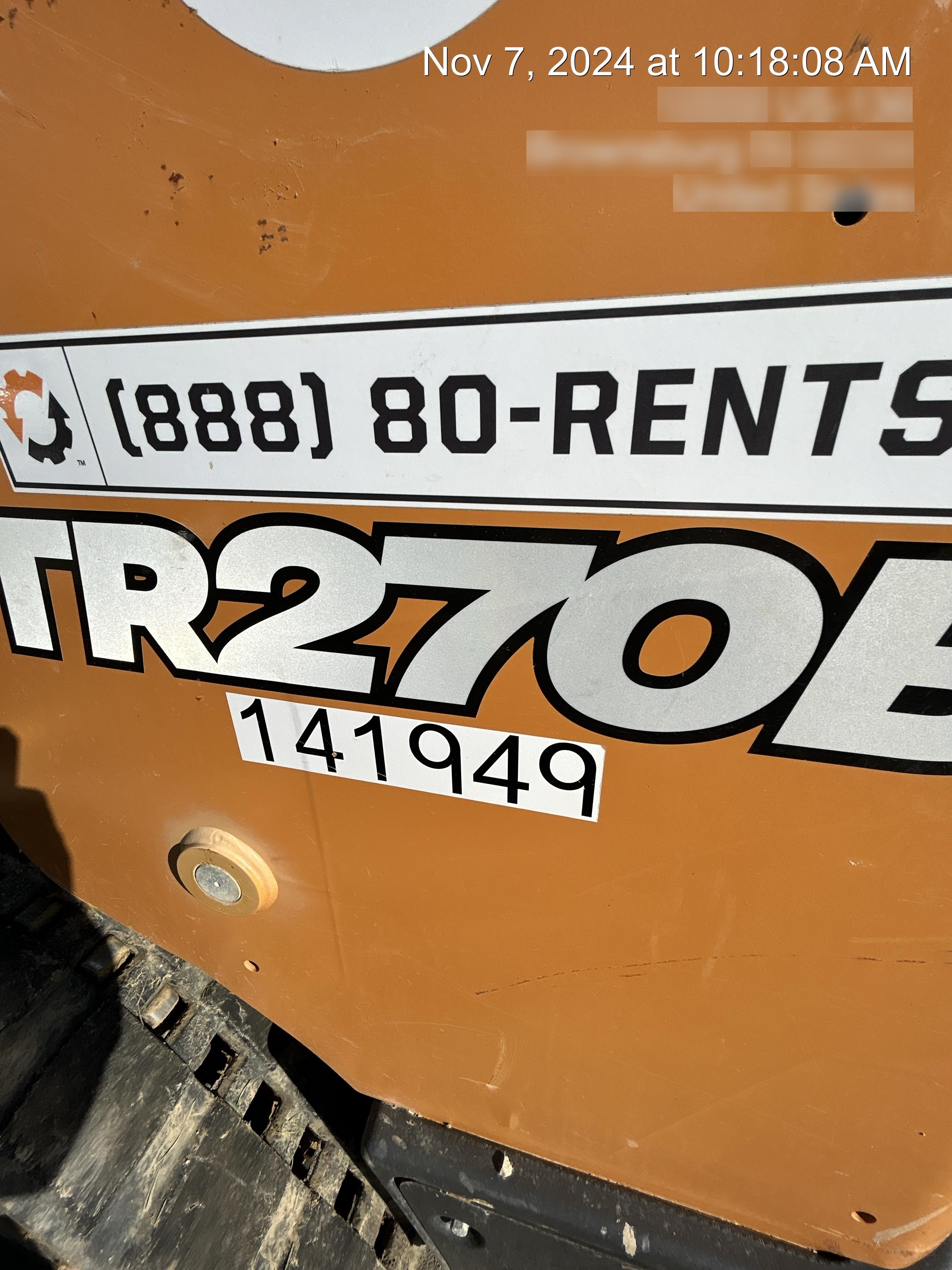 2021 CASE TR270B