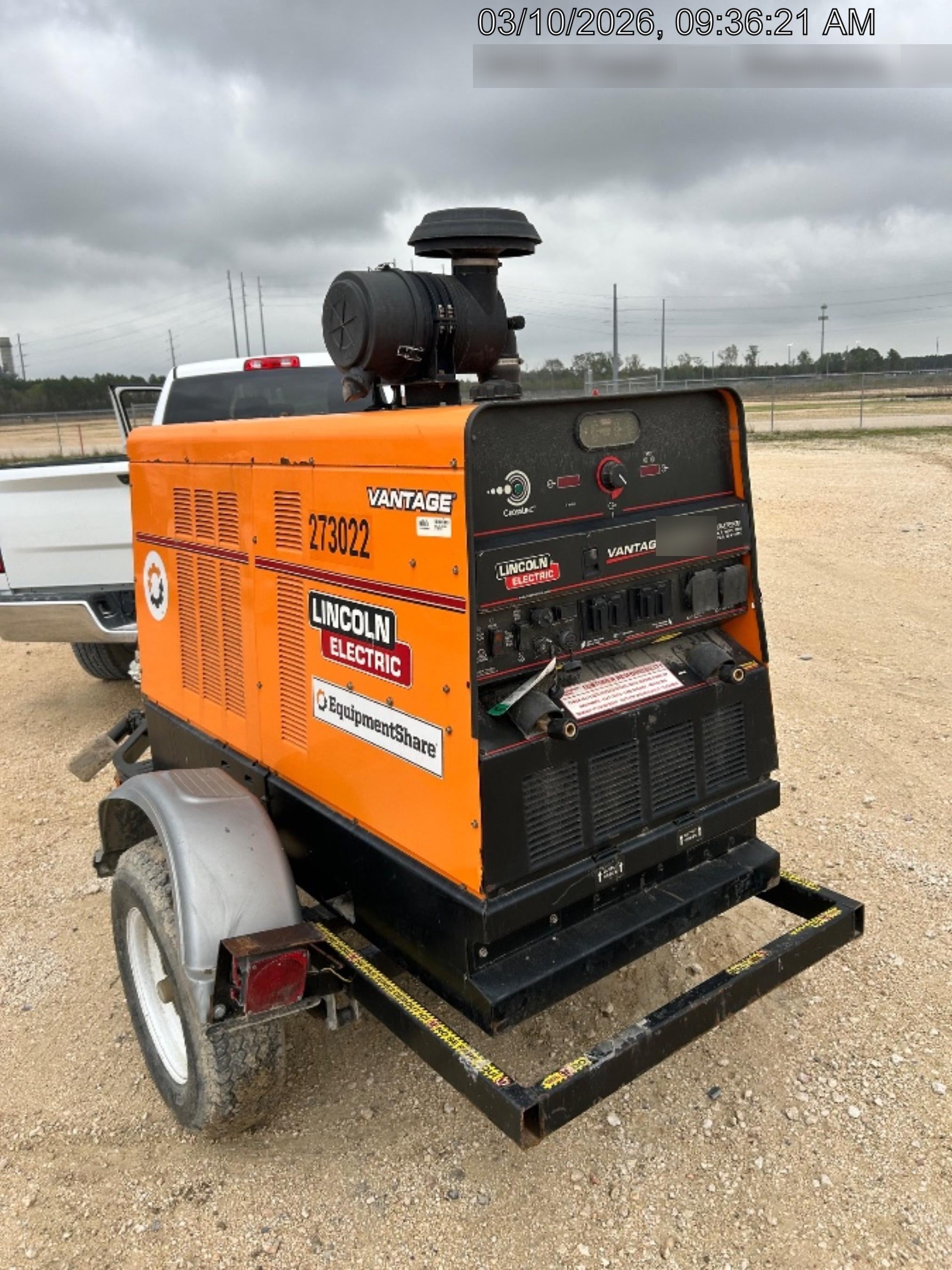 2022 Lincoln Electric Vantage 549X Crosslink Technology, Trailer Mounted, ES Decals, T3